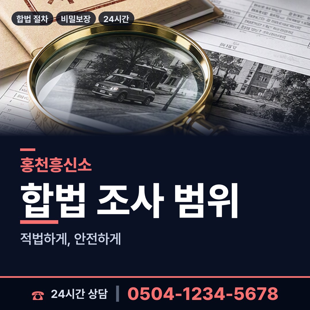 홍천 서석면 평판조사 상담 안내